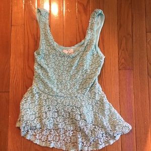 Pins and needles lace top medium